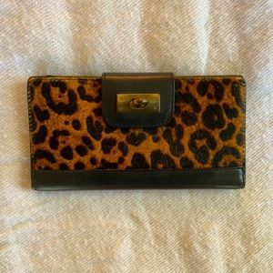 J. Crew leopard wallet